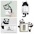 SmileArt Pack of 4 Switchboard wall Stickers for Home Decoration ( Each order includes 4 different Switchboard stickers). 