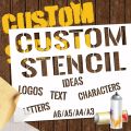 Custom Stencils for Spray Painting, Make Your Own Stencils, Personalized Stencils with Logo/Text, Multi-Use Letter Stencils. 