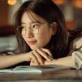 Naked gold rimmed frame for myopia Instagram popular small face glasses frame Korean version trendy girl with smart and stylish design. 