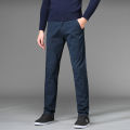 Pants Men Business Straight Cotton Jeans  Stretch Pants Man Elastic Slim Fit. 