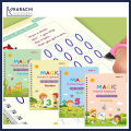 Sank Magic Practice Copybook(4 BOOKS+10 INK REFILL) KS Pack Of 4 Sank Magic Practice Copybook (4 BOOKS + 1 PEN + 10 REFILL) | Learning Workbook for Coloring, Drawing & Sketching. 