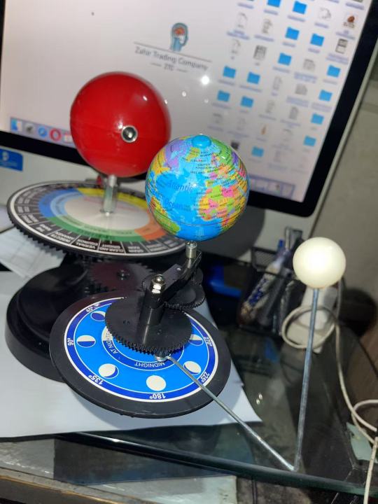 Sun Earth Moon Orbital Model with Light, Kids Solar System Model ...