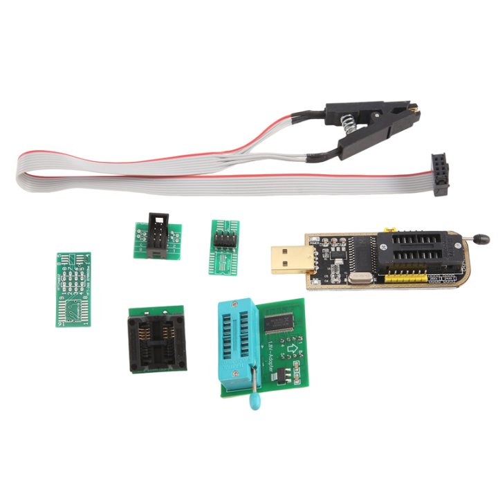 SOP8 Test Clip with CH341A with 1.8V Converter with SOP8 to DIP8 Multi-Function Burn-in Holder Set Replacement Accessories