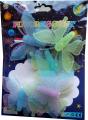 Pack Of 8 - Bigger & Better Fluorescent Night Glowing Butterfly Wall Sticker. 