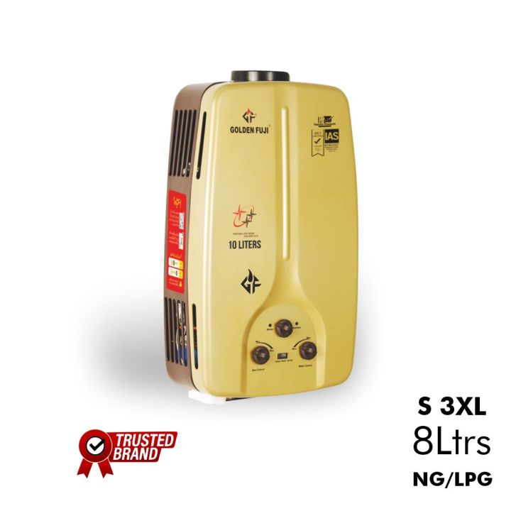 Golden Fuji - Instant Water Heater Supreme S-3XL - 8 Litters - Gas Saver - NG/LPG