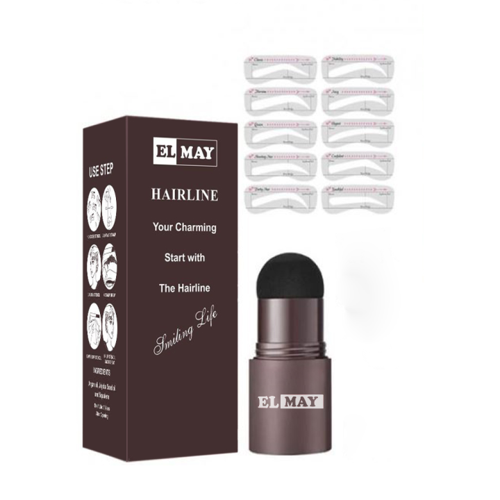 ELMAY Eyebrow Stamp and Eyebrow Stencil Kits, Eyebrow Stamp and Shaping Kits for Perfect Brow, 20 Eyebrow Stamp Stencils Kits