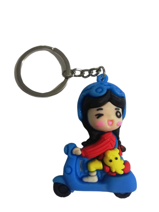 Doll/ Guriya Rubber/silicone keychain for girls