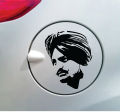 Sidhu Moose Wala Pvc Car Body Sticker For Car Motorcycle Bike Laptop Tablet Pvc Sticker Decal Black Color. 