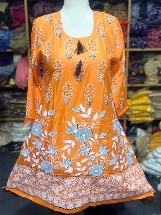 Block%20Printed%20Stitched%20Lenin%20Shirt%20girls%20And%20%20women%20Shirt%20casual%20-%20Image%207