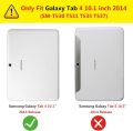 Samsung TAB T530 Tab 4 10.1" Rotate Book Cover for Samsung Tablet 10.1 T530 / T535 Cover Case. 
