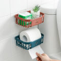 Toilet Paper Holders 'The ' Wall Mounted Roll Holder Adhesive Hanging Tissue Basket Drainage Storage Rack For Bathroom. 
