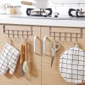 Stainless Steel 5-Hook Kitchen Cabinet Door Hook Bathroom Organizer Hanger Hooks Towel Hat Coat Clothes Cabinet Draw Door hook. 