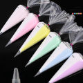 Two Color Whipped Cream Glue Diy Phone Case Materials 100g Simulation Fake Decoden Cream Clay Glue with Nozzle Jewelry Making Podazz. 