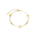 New Warm Sweet Little Daisy Bean Transfer Beads Titanium Steel Bracelet Girls Wild diy Spacer Beads Flower Girlfriends Exquisite. 