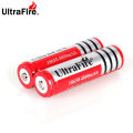 Pack of 2 - Ultrafire 3.7V 18650 Li ion Battery 4800mAh Rechargeable Lithium Battery for Flashlights Lasers and Power Bank. 