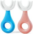 Silicone 360 Degree U Shaped Toothbrush-tooth brush for kids- Baby Children Manual Teeth Whitening-Toothbrush Children's Teeth Cleaning Brush-children u shaped toothbrush-U Shape Tooth Brush. 