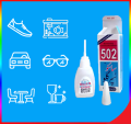 Cyanoacrylate 502 Quick Dry Elfy  - 20 Grams very strong industrial adhesive bonds anything in seconds (Buy 2 Get 1 Free). 