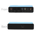 Sound Card,6 Channel External Sound Card USB 2.0 External 7.1 5.1 Surround Sound Optical S/PDIF Audio Sound Card Adapter. 