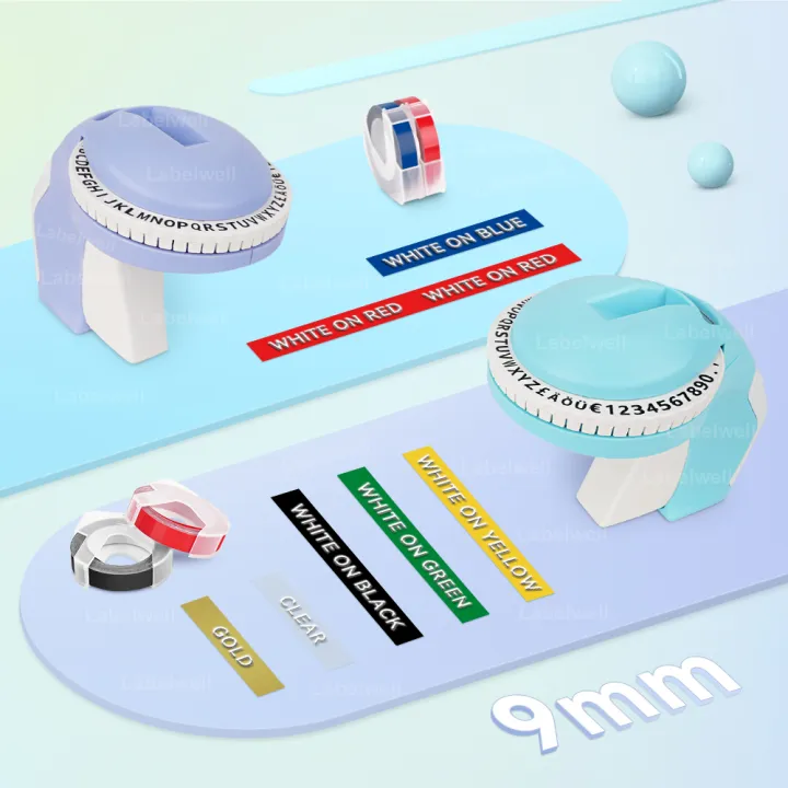 BataBata%20Portable%20Label%20Maker%20B90%203D%20Embossing%20Label%20Printer%20Manual%20Typewriter%20with%20Dymo%203D%20Embossing%20Tape%20Replace%20for%20Dymo%2012965%201610%20-%20Image%202