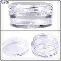 12pcs 10grams Empty Cosmetic Plastic Containers with Lid Clear for Cream Makeup Lotions Lip Balm Eyshadow Sample Glitter Storage, Mini Refillable Travel Jars Small. 
