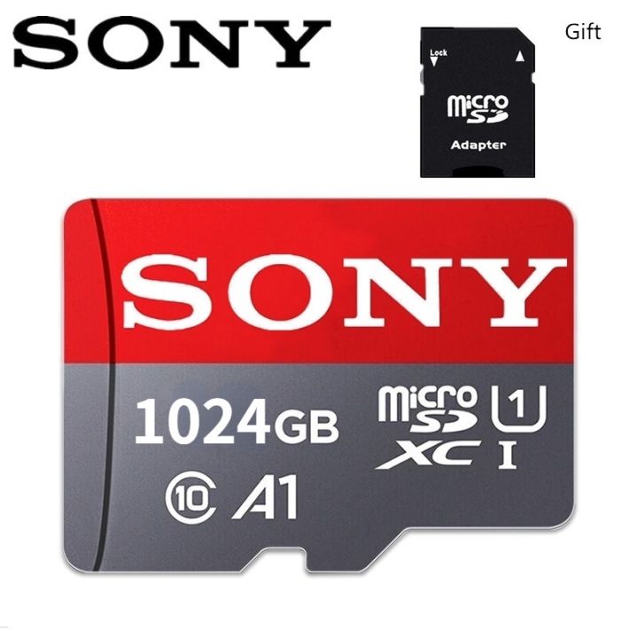 【COD + Gift】SONY Memory Card 32GB/64GB/128GB/256GB/512GB/1TB Micro SDXC C10 U1 Micro SD Card 100MB/s Read Speed