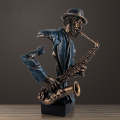 Modern Music Saxophone Bust Statue. 