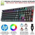 Original HP Mechanical Keyboard GK100 / GK100F / GK400F / GK400Y / GK600F - RGB Gaming Keyboard Metal Body With Blue , Brown , Red & Black Switch - Black / Blue / Grey / White / Pink With Different Unique Shape -   For PC & Laptop. 