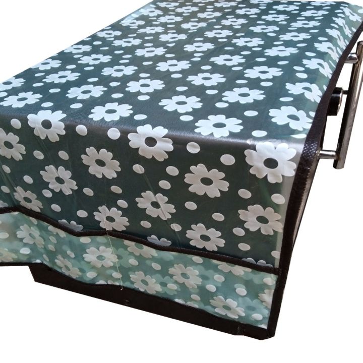 Oven Cover and Fridge Cover Kitchen Microwave cover Waterproof Oil Dust Double Pockets Microwave cover Oven Cover and fridge cover