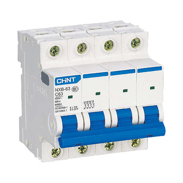 CHINT AC BREAKER NXB-63 4 POLE 63 AMP