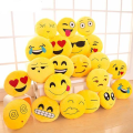 Emoji Soft Pillow Stuffed Cushion Soft Pillow Round Home Decoration Laughter Emoji Pillow (1Pc). 