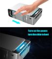 T6 LCD Projection LED Lamp Projector HD 3500 Lumens Portable Projector VGA/WiFi/Android Version USB Support 4K 1080P Red/Silver. 