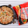 Chinese Beef Soup Spicy Ramen Noodles. 