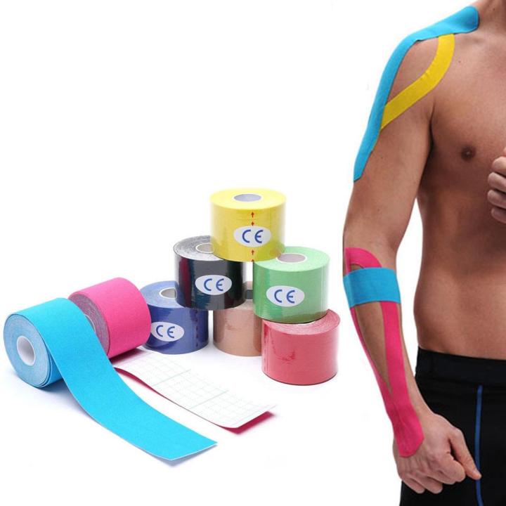 【Atoztide Store】One Piece Kinesiology Tape Muscle Bandage Sports Cotton Elastic Strain Injury Tape Knee Muscle Relief