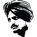 Sidhu Moose Wala Pvc Car Body Sticker For Car Motorcycle Bike Laptop Tablet Pvc Sticker Decal Black Color. 