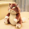 12cm Angry Cat Pendant Toy Movie TV Cartoon Figure Key Ring Animal Key Chain Fluffy Brown Red Black Stuffed Fashion Accessory. 