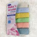 Pack of 6 Pcs - Newborn Baby Soft Cotton Face Towel Set - for New Born Kids Boys and Girls Facetowel for. 