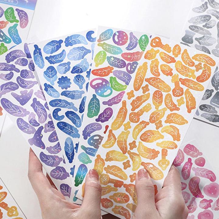 Hand Account Scrapbooking Angel Wings Stationery Sticker Album Decoration Stationery Sticker Korean Decorative Stickers