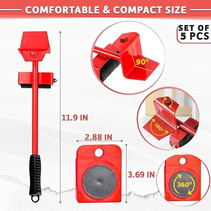 Furniture Lift Mover Tool, Cumuul Mr Hercules Furniture Movers, Furniture Lift Movers with Wheels, Furniture Lift Moving Tool, Furniture Lift Tool, Heavy Duty Furniture Lift Mover Tool Set