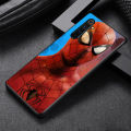 superhero black spiderman For OPPO Reno 6 5 4 Lite 3 Pro SE A 10X Zoom 2 Z F ACE 5G Silicone black soft Phone Case. 