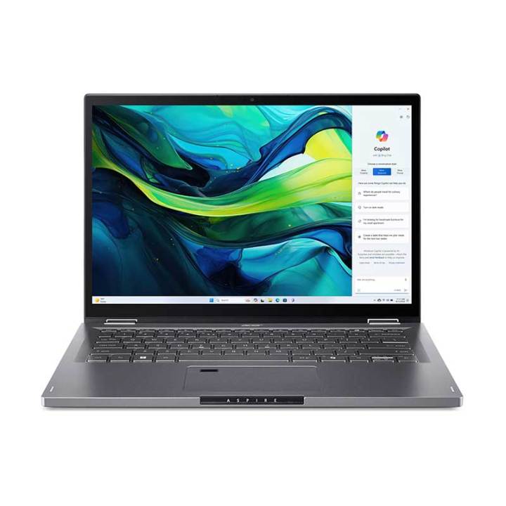 Acer Spin 14 ASP 14-52MTN-52Y0 Commercial Series Notebook Notebook Intel Core Ultra 5 Processor 125U, 16GB LPDDR5X, 512GB PCIe NVMe SSD, Intel Integrated Graphics, 15.6 , Windows 11 Home, Pure Silver Color, 1 Year Acer Official Warranty