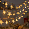 Snowflake Star LED String Light Merry Christmas Decorations For Home Decor Gifts New Year. 