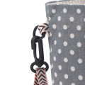 Modern Style Portable Bottle Cover bags Floral Printing Cotton Linen Cup bags. 
