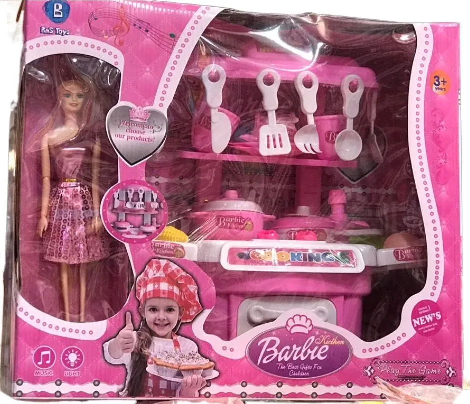 Doll Kitchen Playset Barbie Kitchen Stuff HouseHold Kitchen