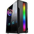 1st Player Rainbow R3-A ATX RGB Tempered Glass PC Gaming Case Black | Without Fans. 