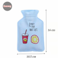 Mini Cute Cartoon Hot Water Bottle Hand Warmer Portable, Leak Proof, PVC and Sponge Material, Neck and Shoulder Pain Relief, Random Color, Small Size. 