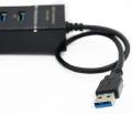 Mcbazel DOBE 4 Ports USB 3.0 Hub Super Speed 5Gbps for PS4 (S)/ PS4 Pro/Xbox One (S)/ Xbox 360/ PC – Black. 