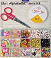 Complete DIY Bracelet & Jewellery Making Kit for Girls | Magnetic Heart Charms + Jump Rings & Lobster Clasps | Alphabet Beads & Accessories Set with Big Storage Box | DIY Jewellery Making Beads Box | Art & Craft Kit for Kids & Teens (Multiple Kits Availab. 