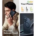 Torras Guardian Magnetic (Magsafe Compatible) Series Phone Case for Samsung Galaxy S24 Ultra – Black. 