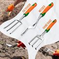 Germany lot Garden tools kit GardenWerx Gardening Tools -10 PCS Stainless Steel Heavy Duty Garden Tool Set, Non-Slip Ergonomic Handle Durable Storage Tote Bag Indoors & Outdoors - Gardening Gifts for Women and Men - Orange/Green. 
