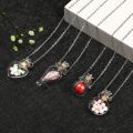 1pc Clear Heart Bottle Essential Oil Pendant Murano Glass Perfume Necklaces Stainless Steel Chain Perfumes Jewelry For Women. 